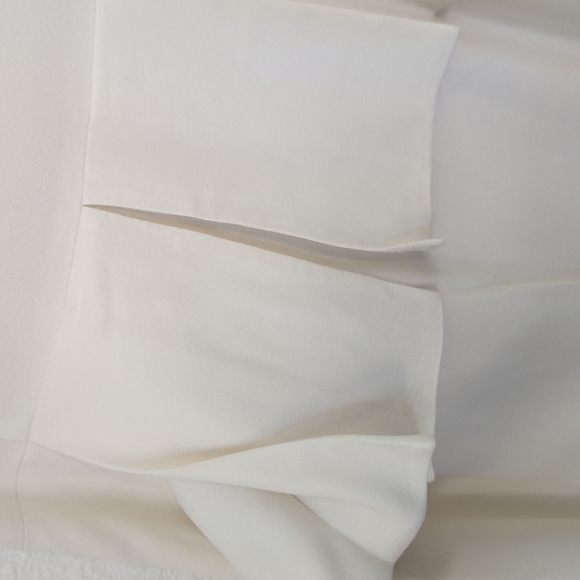 Theory Fefe Fitted Peplum Dress White Sz 0 work business professional classic - Picture 5 of 10
